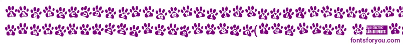 Ennobled-fontti – violetit fontit