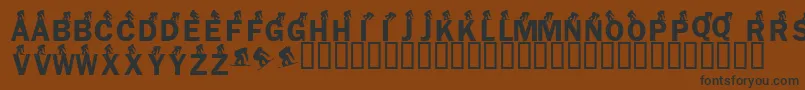 More about KrSnowboarder Font KrSnowboarder Font – Black Fonts on Brown Background