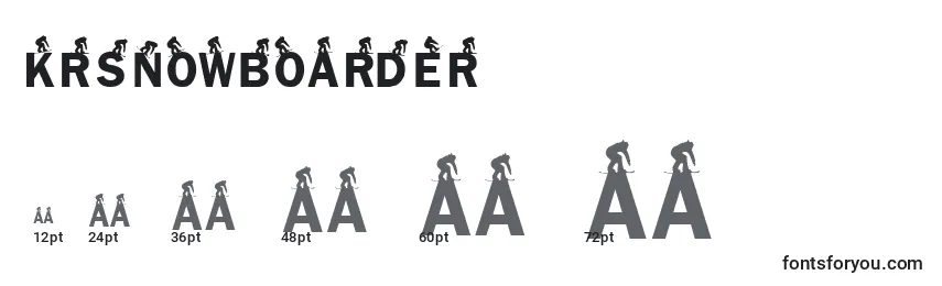 KrSnowboarder Font Sizes