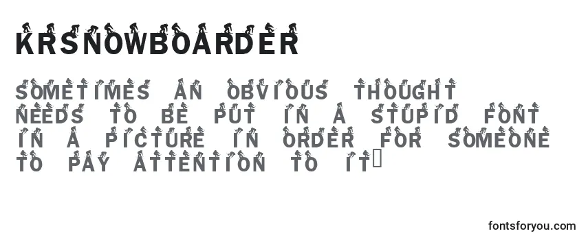 KrSnowboarder Font
