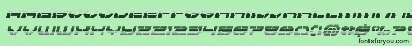 Pulsarclassgradital Font – Black Fonts on Green Background