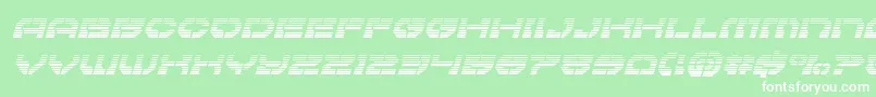 Pulsarclassgradital Font – White Fonts on Green Background