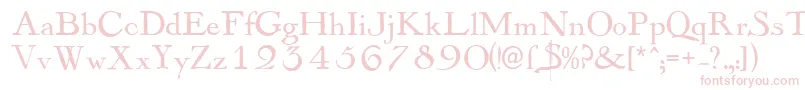 Mayflower Font – Pink Fonts on White Background