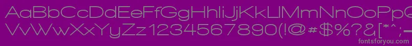 Шрифт WalkwayExpandBold – серые шрифты на фиолетовом фоне