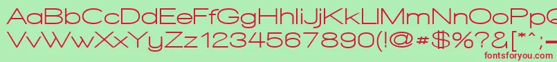 WalkwayExpandBold Font – Red Fonts on Green Background