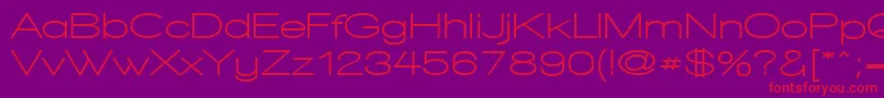 Lisätietoja WalkwayExpandBold-fontista WalkwayExpandBold-fontti – punaiset fontit violetilla taustalla