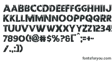 Redundeadshift font – military Fonts