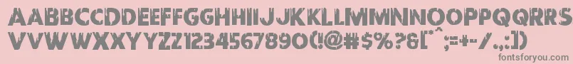 Redundeadshift Font – Gray Fonts on Pink Background