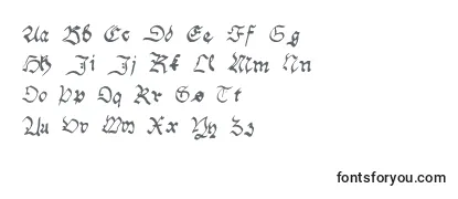 Schriftart HandwritingSchwabacher