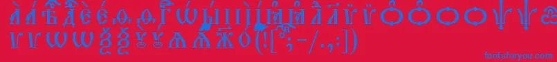 Подробнее о шрифте TriodionCapsUcsSpacedout Шрифт TriodionCapsUcsSpacedout – синие шрифты на красном фоне