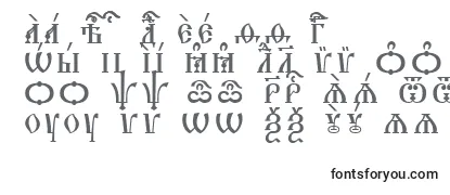 Schriftart TriodionCapsUcsSpacedout