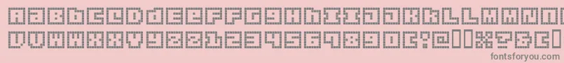 OrigamiMommyPixellated Font – Gray Fonts on Pink Background