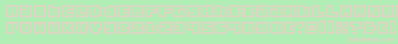 OrigamiMommyPixellated Font – Pink Fonts on Green Background