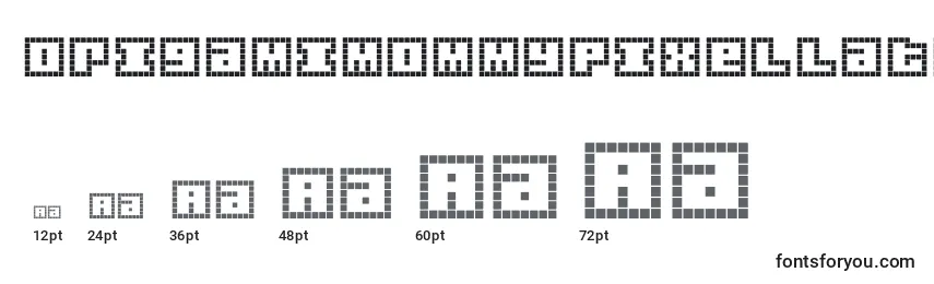 OrigamiMommyPixellated Font Sizes
