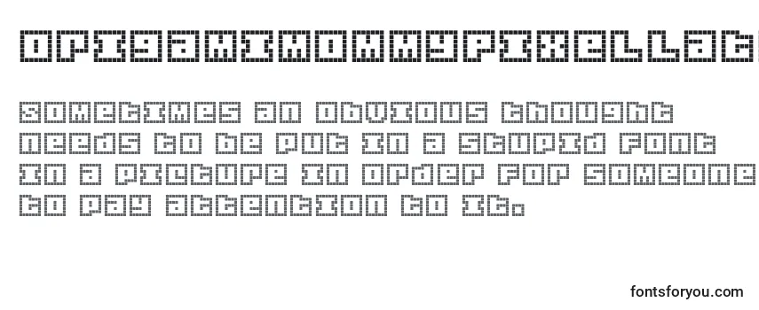 OrigamiMommyPixellated Font