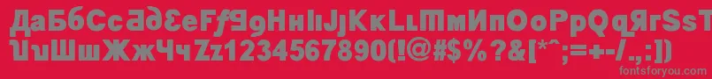 KremlinMinisterBlack Font – Gray Fonts on Red Background