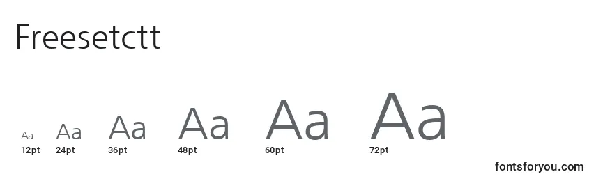 Freesetctt Font Sizes