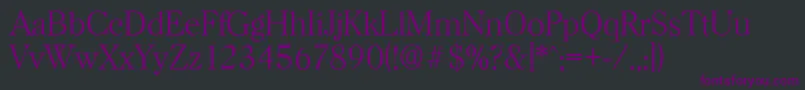 HorshamserialXlightRegular Font – Purple Fonts on Black Background