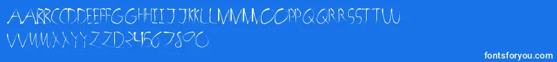 More about HorrorSketch Font HorrorSketch Font – White Fonts on Blue Background