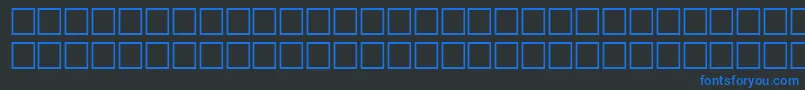 Czcionka McsDiwani0SINormal. – niebieskie czcionki na czarnym tle