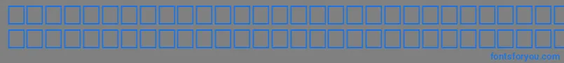 フォントMcsDiwani0SINormal. – 灰色の背景に青い文字
