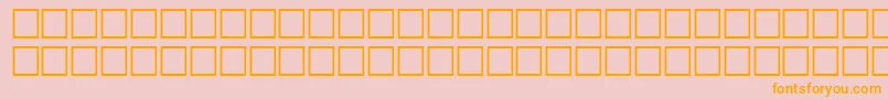 McsDiwani0SINormal. Font – Orange Fonts on Pink Background