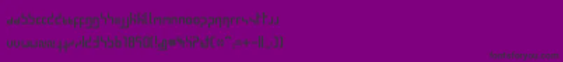 MinimalPixel Font – Black Fonts on Purple Background
