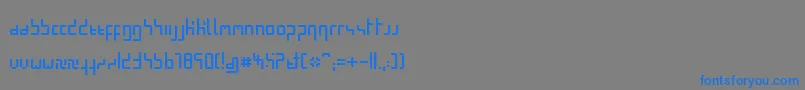 MinimalPixel Font – Blue Fonts on Gray Background
