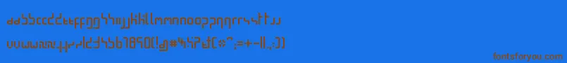 MinimalPixel Font – Brown Fonts on Blue Background