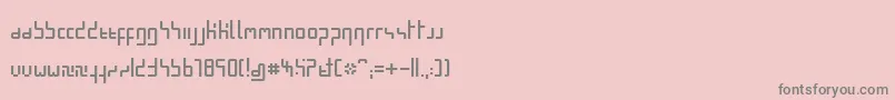 MinimalPixel Font – Gray Fonts on Pink Background