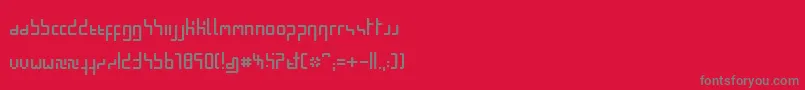 MinimalPixel Font – Gray Fonts on Red Background