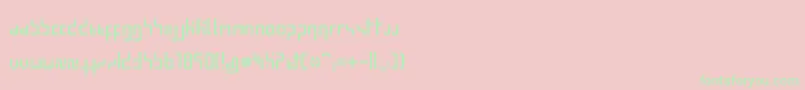 MinimalPixel Font – Green Fonts on Pink Background