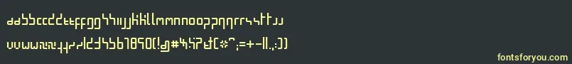 MinimalPixel Font – Yellow Fonts on Black Background
