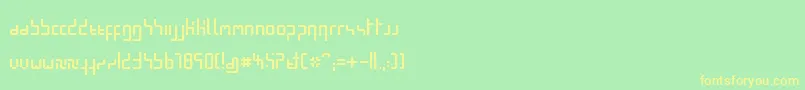 MinimalPixel Font – Yellow Fonts on Green Background