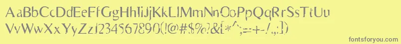 More about Scarecrow Font Scarecrow Font – Gray Fonts on Yellow Background