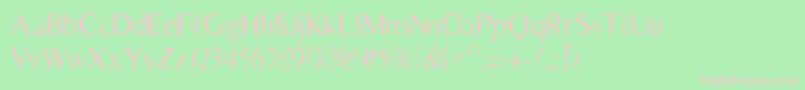 Scarecrow Font – Pink Fonts on Green Background