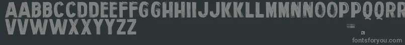 PersonalServices Font – Gray Fonts on Black Background