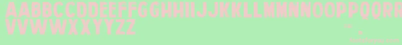 PersonalServices Font – Pink Fonts on Green Background