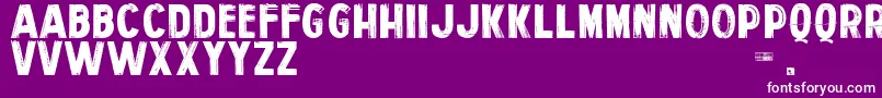 フォントPersonalServices – 紫の背景に白い文字