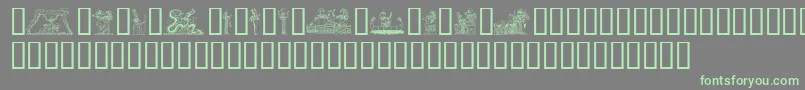 Weitere Informationen zur Egypt-Schriftart Egypt-Schriftart – Grüne Schriften auf grauem Hintergrund