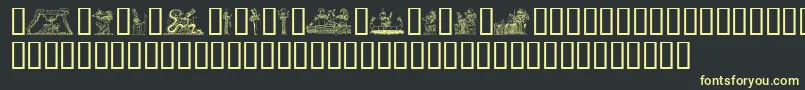 More about Egypt Font Egypt Font – Yellow Fonts on Black Background