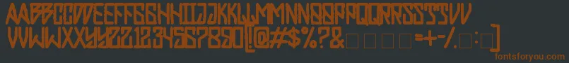 RebelPower Font – Brown Fonts on Black Background