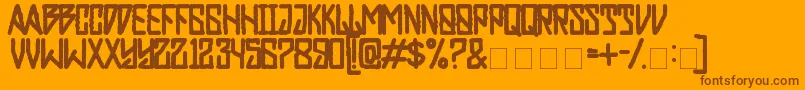 RebelPower Font – Brown Fonts on Orange Background