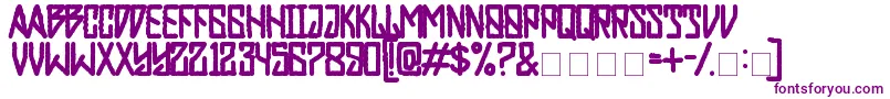 RebelPower-Schriftart – Violette Schriften auf weißem Hintergrund