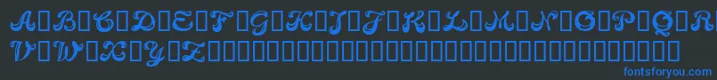 fuente Candb – Fuentes Azules Sobre Fondo Negro