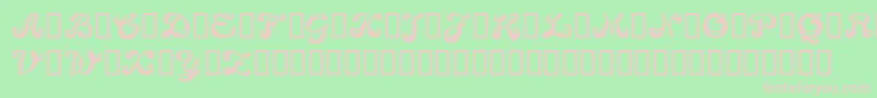 Weitere Informationen zur Candb-Schriftart Candb-Schriftart – Rosa Schriften auf grünem Hintergrund