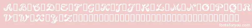 Candb Font – White Fonts on Pink Background