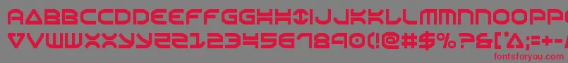Oberoncond-Schriftart – Rote Schriften auf grauem Hintergrund