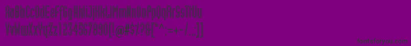 IndustrialtstdInline Font – Black Fonts on Purple Background