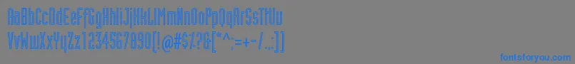 fuente IndustrialtstdInline – Fuentes Azules Sobre Fondo Gris